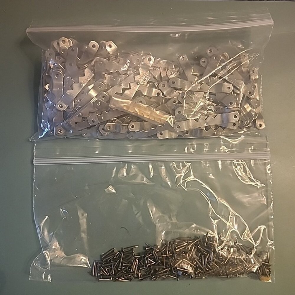 Huge Lot of Saw-Tooth Hangers with Nails Size 1-5/8" United Too Many to Count